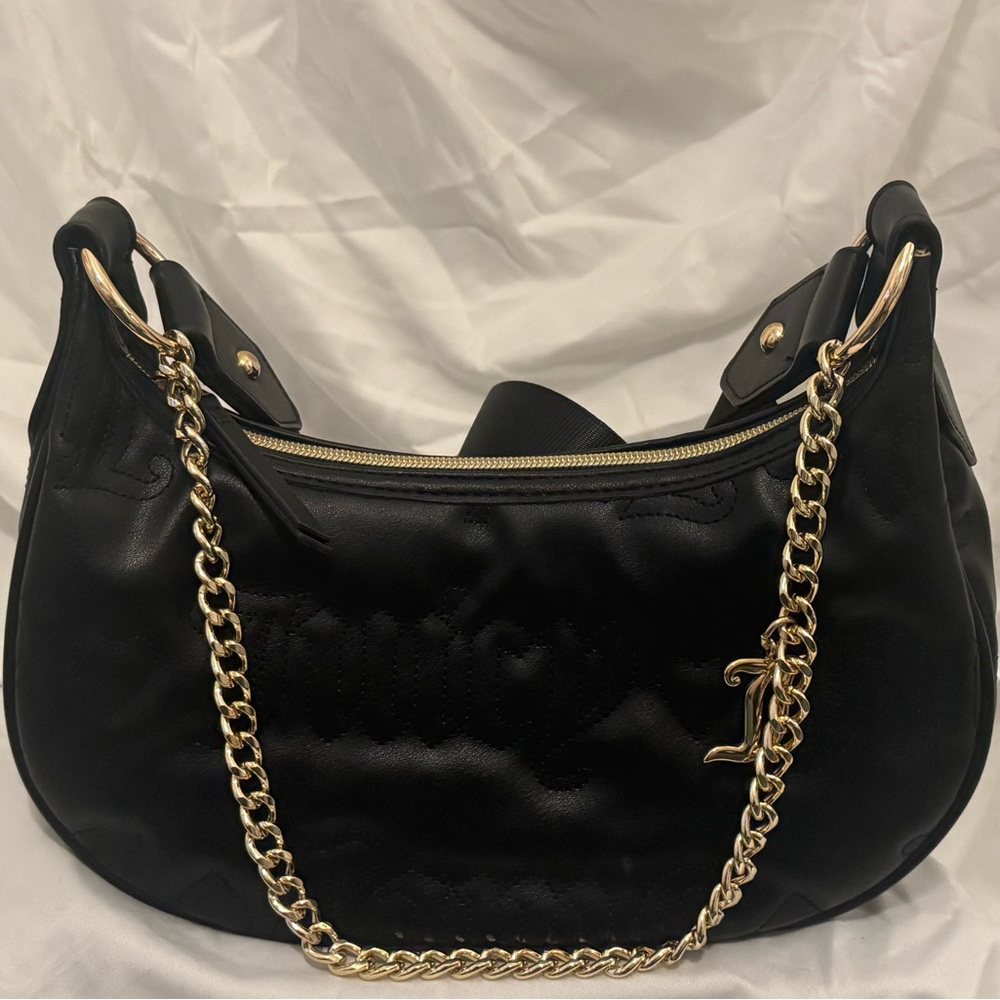 Juicy Couture Black Crossbody with Gold Chain